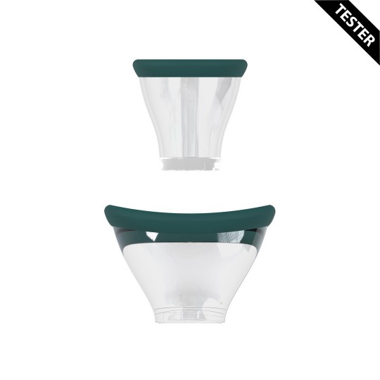 EXQUISITE - RECHARGEABLE VULVA AND BREAST PUMP - FOREST GREEN - TESTER