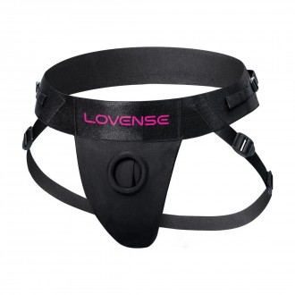 STRAPLESS HARNESS FOR LAPIS DUAL ENDED VIBRATING STRAP-ON- BLACK/PINK