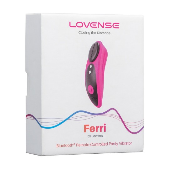 FERRI - MAGNETIC APP-CONTROLLED CLITORAL PANTY VIBRATOR - PINK/BLACK