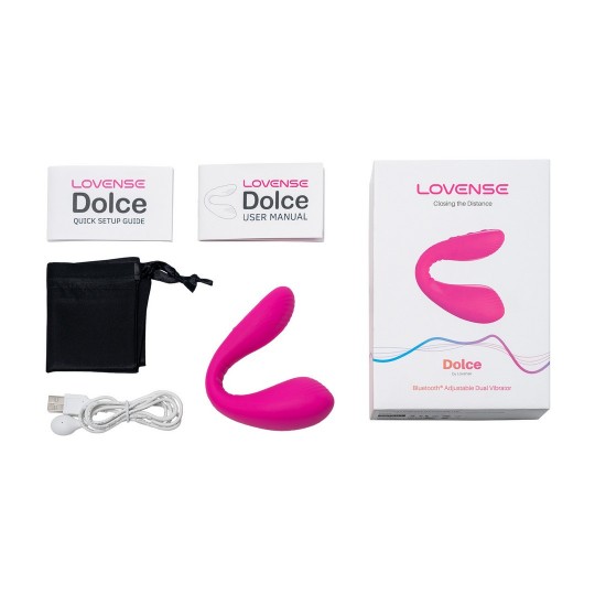 DOLCE - REMOTE CONTROL DUAL-ENDED VIBRATOR - PINK