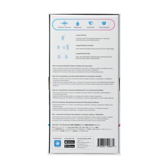 CALOR - BLUETOOTH REMOTE CONTROL POCKET PUSSY - BLACK