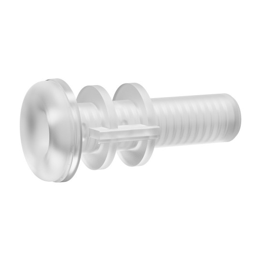 NEUTRAL-SHAPED SLEEVE FOR SOLACE MALE MASTURBATOR - TRANSPARENT