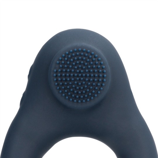 ANILLO VIBRADOR CON ESTIMULACIÓN DEL CLÍTORIS - AZUL ÍNDIGO