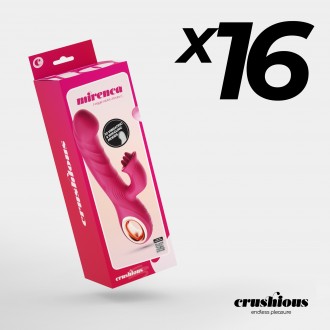 PACK DE 16 VIBRADOR RABBIT COM TORÇÃO MIRENCA CRUSHIOUS