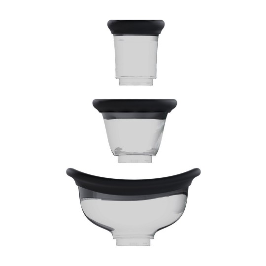 DAZZLING - RECHARGEABLE VULVA AND BREAST PUMP - BLACK