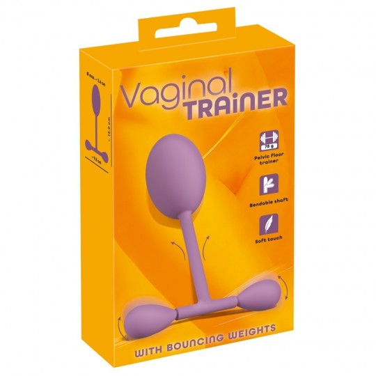 VAGINAL TRAINER WITH BOUNCING WEIGHTS