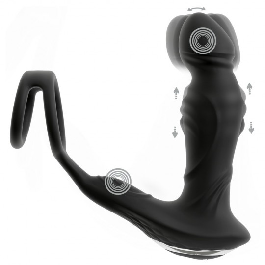 RC VIBRATING PROSTATE PLUG WITH NODDING FUNCTION