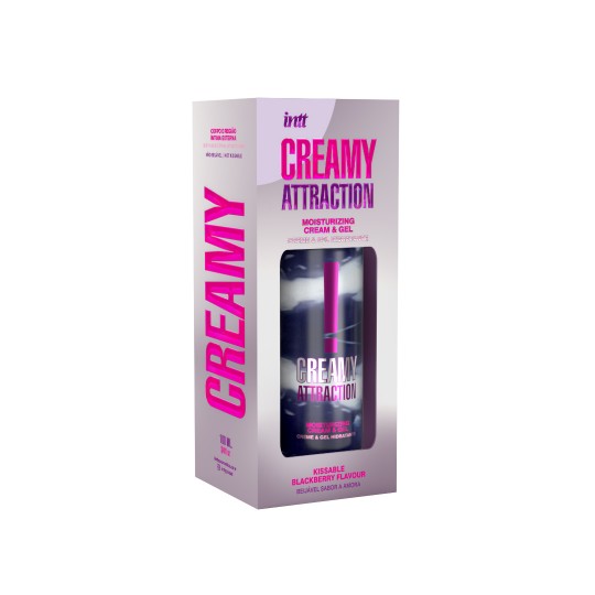 LOTION CRÉMEUSE POUR LES BAISERS CREAMY ATTRACTION ARÔME DE MÛRE INTT 100ML