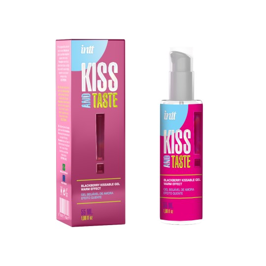 GEL BEIJÁVEL COM EFEITO CALOR KISS AND TASTE AROMA AMORA INTT 55ML