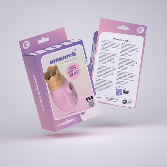 ESTIMULADOR CLITORIANO MONARCH CRUSHIOUS ROSA