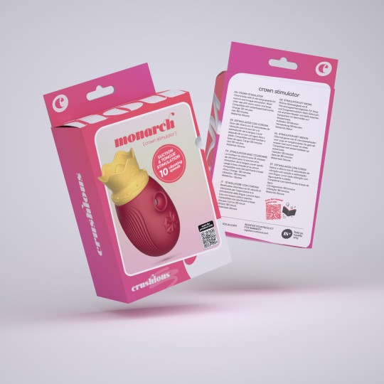 КЛИТОРАЛЬНЫЙ СТИМУЛЯТОР CRUSHIOUS MONARCH КРАСНЫЙ