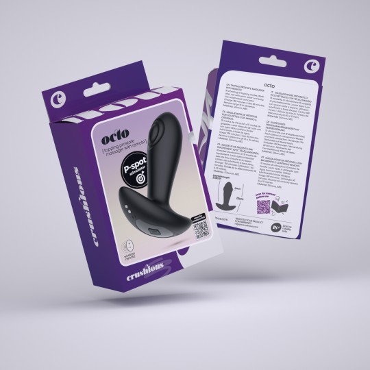 OCTO PLUG ANAL COM PULSAÇÃO E COMANDO À DISTÂNCIA CRUSHIOUS