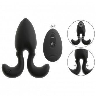 RC VIBRATING BUTT PLUG WITH FLEXIBLE ARMS