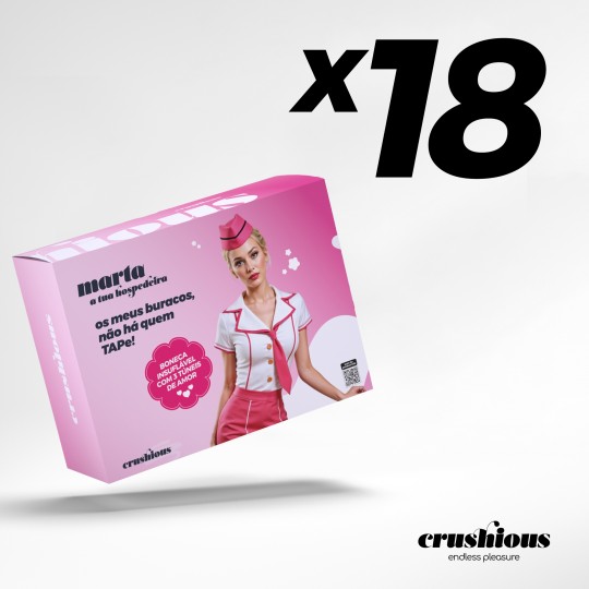 PACK OF 18 CRUSHIOUS MARTA A HOSPEDEIRA INFLATABLE DOLL BLONDE