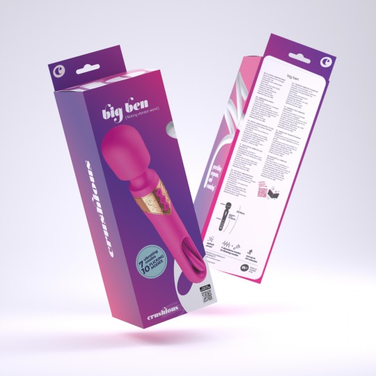 CRUSHIOUS BIG BEN DUAL MASSAGER WITH FLICKER