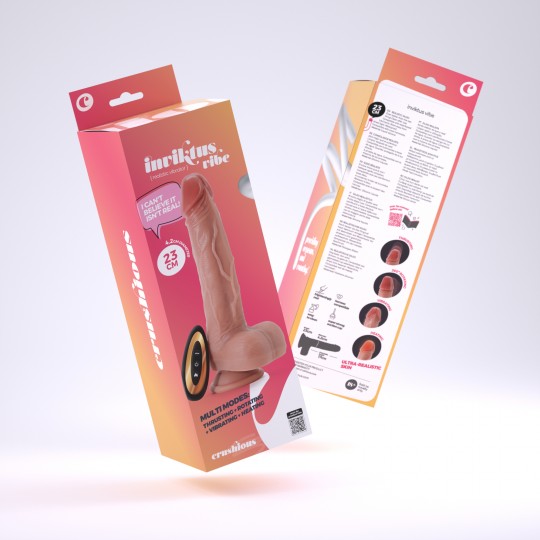 ЖИДКИЙ СИЛИКОНОВЫЙ ВИБРАТОР CRUSHIOUS INVIKTUS VIBE 9 FLESH