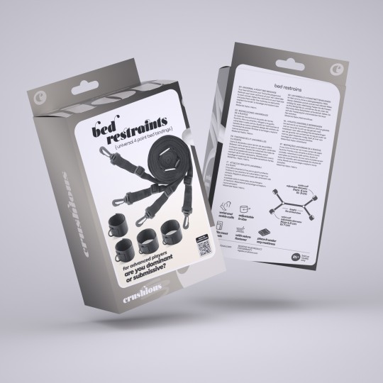 PACK DE 24 CONTRAINTES DE LIT UNIVERSELS BED RESTRAINTS CRUSHIOUS