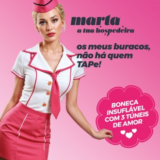 MARTA LA AZAFATA MUÑECA INFLABLE RUBIA CRUSHIOUS