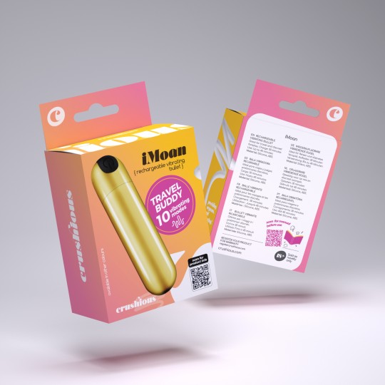 5 + 1 GRATUIT IMOAN BALLE VIBRANTE RECHARGEABLE DORÉ CRUSHIOUS