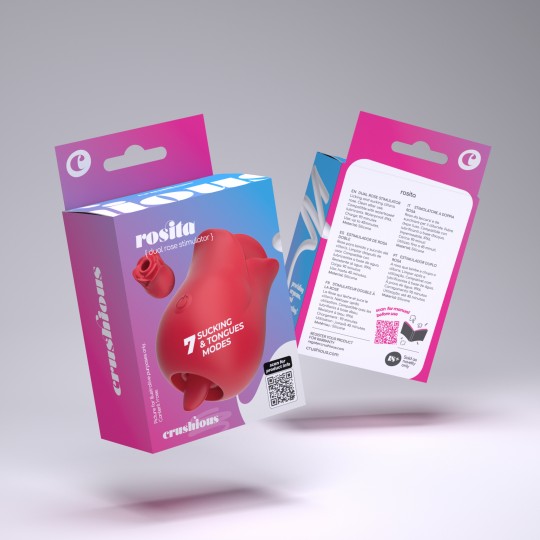 5 + 1 FREE CRUSHIOUS ROSITA CLITORAL STIMULATOR WITH TONGUE