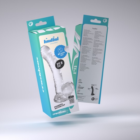 HUDINI DILDO ANALE GELATINOSO TRASPARENTE CRUSHIOUS