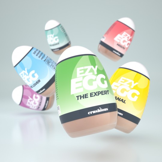 BOÎTE DE 6 OEUFS MASTURBATEURS EZY EGG CRUSHIOUS