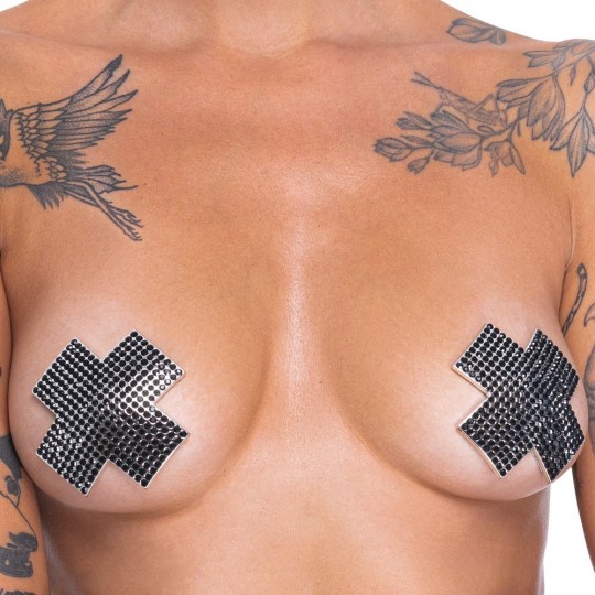 NIPPLE STICKERS CROSS