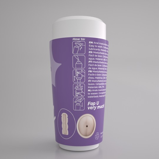FAPPUCINO MASTURBADOR ANAL PORTÁTIL HOT BUNS CRUSHIOUS