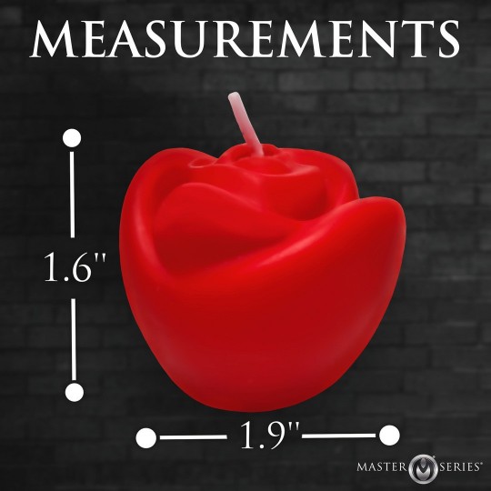 FIRE GARDEN ROSE CANDLE SET - 3 PIECES - BLACK/PURPLE/RED