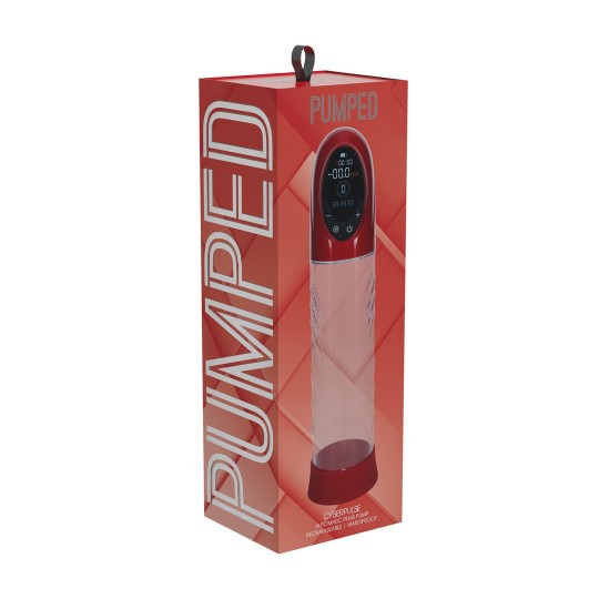 CYBERPULSE - AUTOMATIC WATERPROOF PENIS PUMP - METALLIC RED