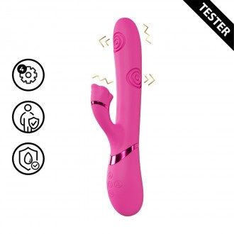 FIORE - G-SPOT AIR WAVE VIBRATING AND TAPPING FLARED CLITORAL STIMULATOR - PINK - TESTER