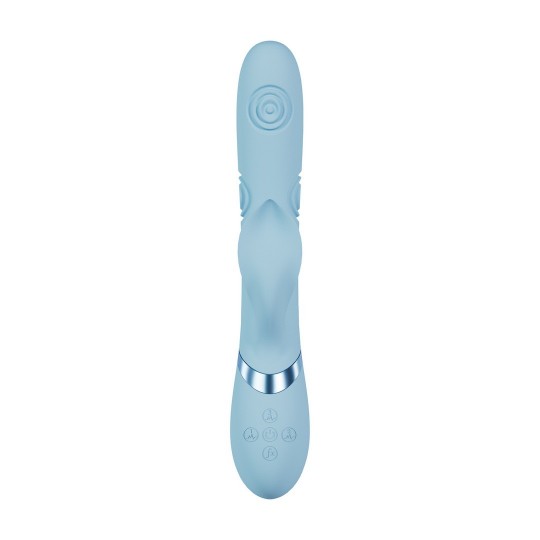 FRONDA - G-SPOT VIBRATING AND TAPPING LEAF CLITORAL STIMULATOR - BLUE