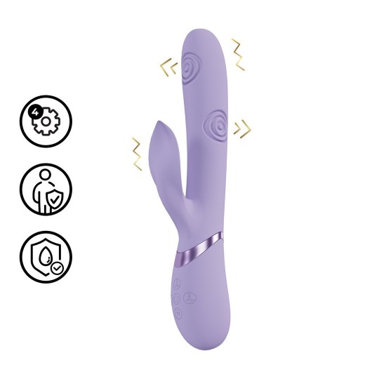 FRONDA - G-SPOT VIBRATING AND TAPPING LEAF CLITORAL STIMULATOR - LAVENDER