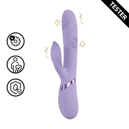FRONDA - G-SPOT VIBRATING AND TAPPING LEAF CLITORAL STIMULATOR - LAVENDER - TESTER