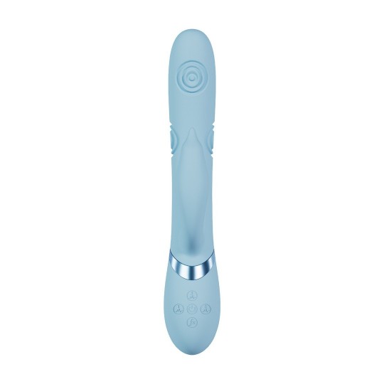 PALLINA - G-SPOT VIBRATING AND TAPPING BEADS CLITORAL STIMULATOR - BLUE