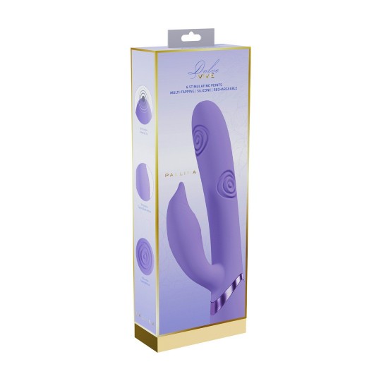 PALLINA - G-SPOT VIBRATING AND TAPPING BEADS CLITORAL STIMULATOR - LAVENDER