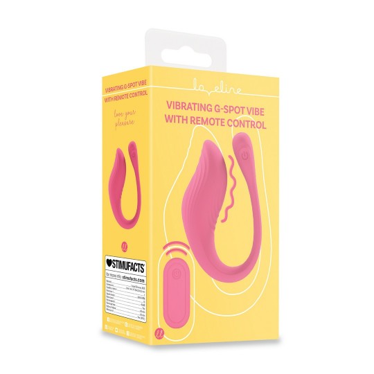 VIBRATING G-SPOT VIBE WITH REMOTE CONTROL - PINK