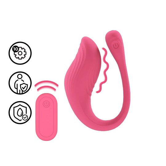 VIBRATING G-SPOT VIBE WITH REMOTE CONTROL - PINK