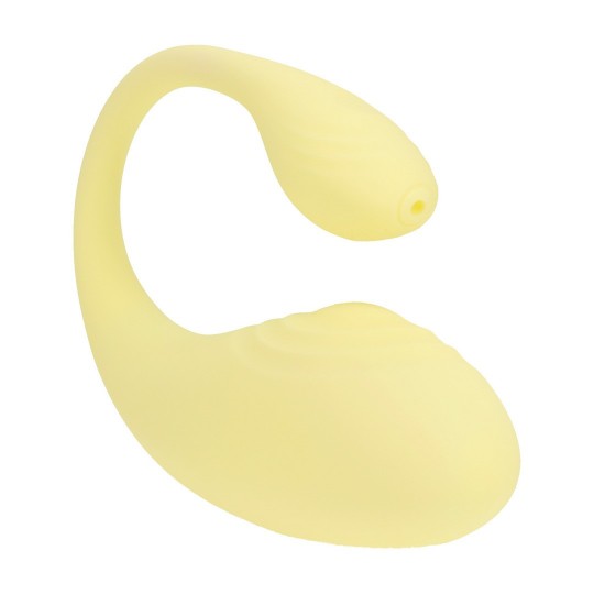VIBRATING G-SPOT VIBE WITH REMOTE CONTROL - YELLOW