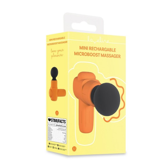 MINI RECHARGABLE MICROBOOST MASSAGER - ORANGE