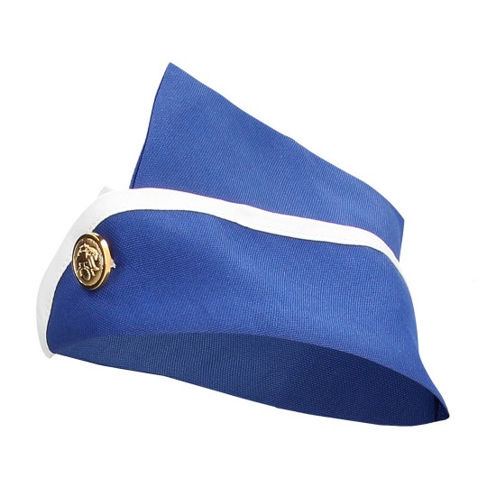 STEWARDESS COSTUME - BLUE/WHITE