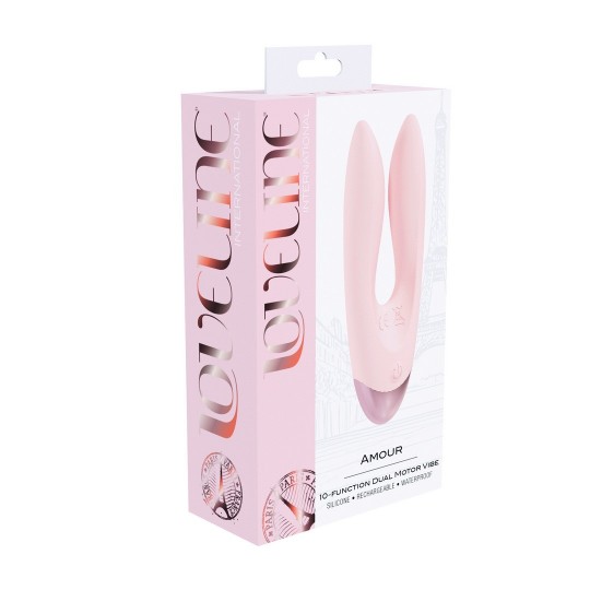 AMOUR - VIBRADOR DE DOBLE MOTOR - ROSA