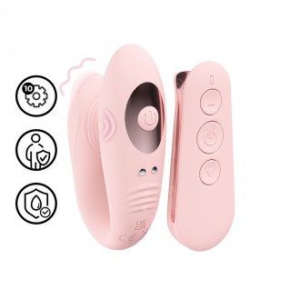 LOVELINE CHARME REMOTE CONTROL DUAL MOTOR VIBE PINK 