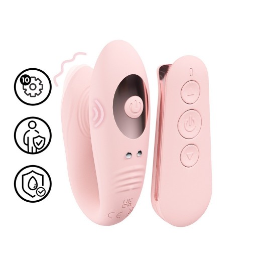 LOVELINE CHARME REMOTE CONTROL DUAL MOTOR VIBE PINK 