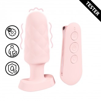 VELVET - PLUG VIBRADOR INALÁMBRICO - ROSA - TESTER
