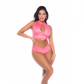 CONJUNTO DE DOS PIEZAS - ROSA BRILLANTE