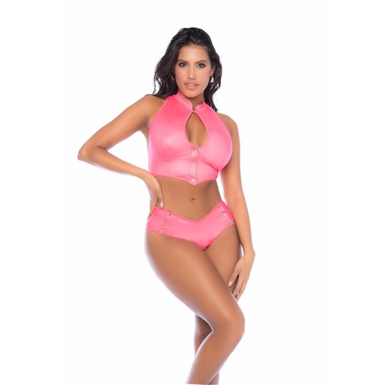 CONJUNTO DE DOS PIEZAS - ROSA BRILLANTE