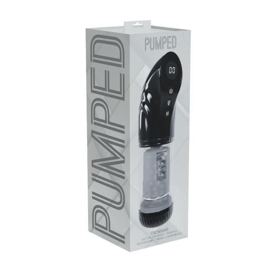 STROKEMATE - SUCTION ROTATION AND THRUSTING MASTURBATOR PUMP - BLACK