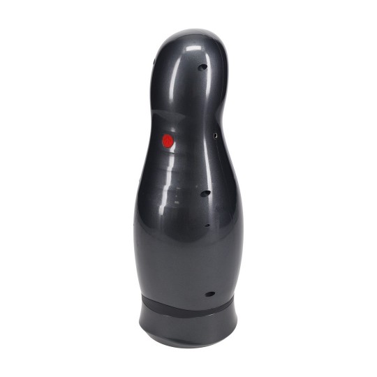 PUMPED VIRTUO SUCTION AND VIBRATION MASTURBATOR PUMP WITH PHONE ATTACHMENT GUN METAL