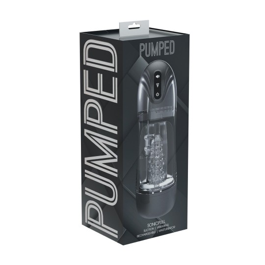 SONICPULL - SUCTION AND VIBRATION MASTURBATOR PUMP - MULTIMEDIA ENHANCED - GUN METAL
